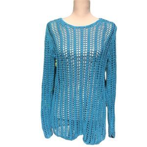 J. Jill 100% Linen Open Weave Sweater